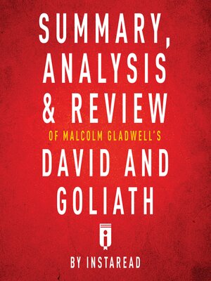 cover image of Summary, Analysis & Review of Malcolm Gladwell's David and Goliath